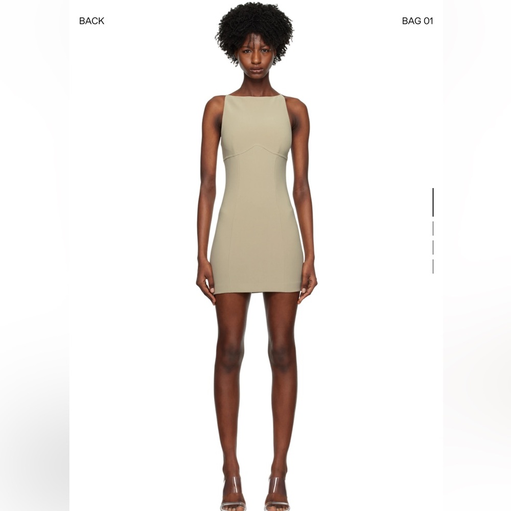 Bec and Bridge Marisol Boatneck Mini Dress | US 4, Small | Green, Sage